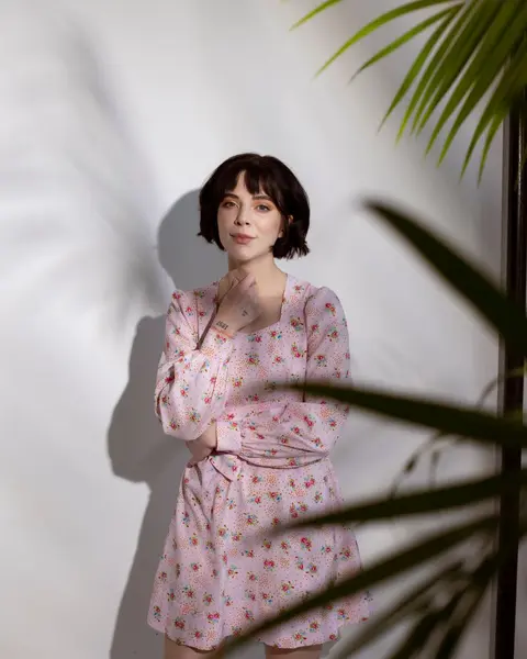Vestido floral corto